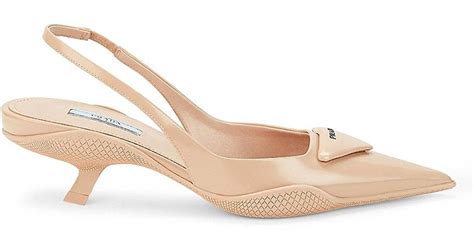 prada platform pumps|prada slingback kitten heel pumps.